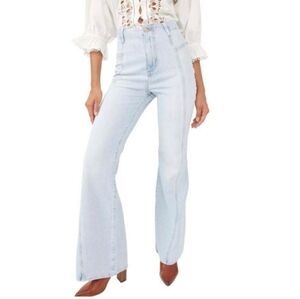 Free People We The Free Florence High Waisted Flared Jeans